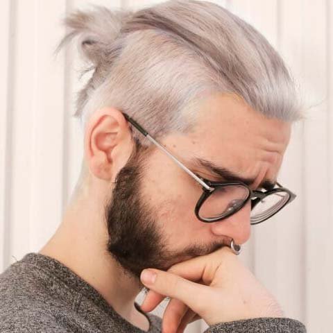 Top Knot Men’s Undercut Hairstyle
